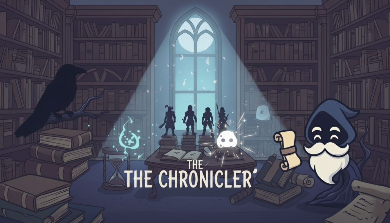 The Chronicler — adventurers in a grand library